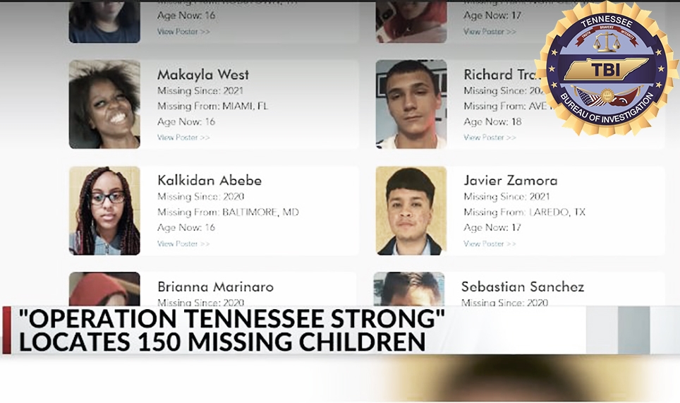 150 Missing Kids Found In Tennessee Under Operation ‘Volunteer Strong’