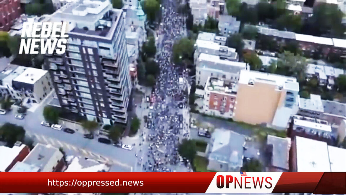Quebecers Fill the Streets of Montreal to Protest Against Vaccine Passports