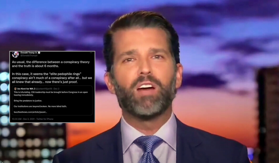 Donald Trump Jr. Admits “Elite Pedophile Rings” Exist