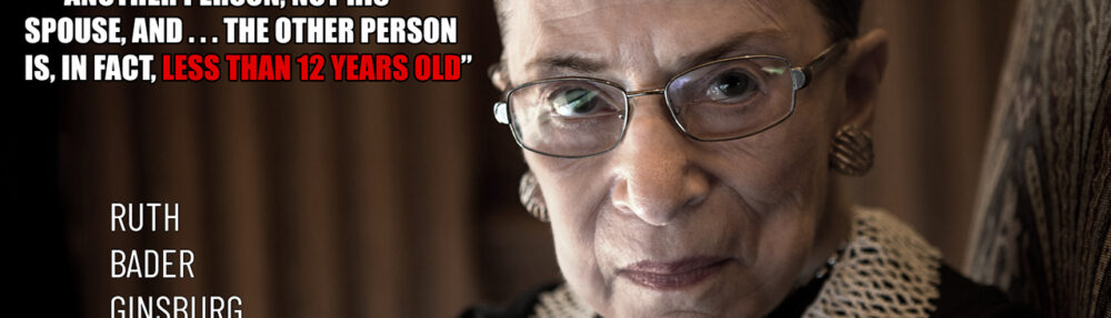 remember when supreme court justice ruth bader ginsburg wrote a book promoting the legalization of pedophilia