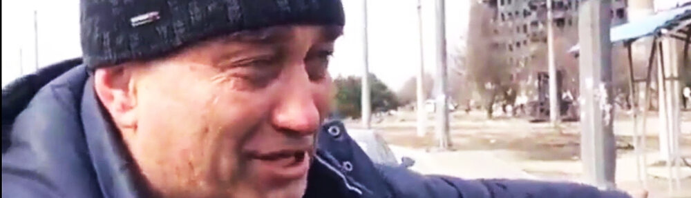 the azov battalion shot them all cries mariupol refugee